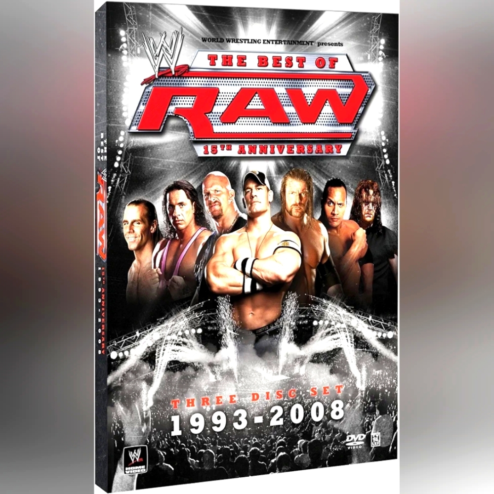 WWE The Best of RAW 15th Anniversary 1993-2008 DVD 3 Disc Set 🔴 Raw is War